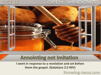Annointing not Imitation